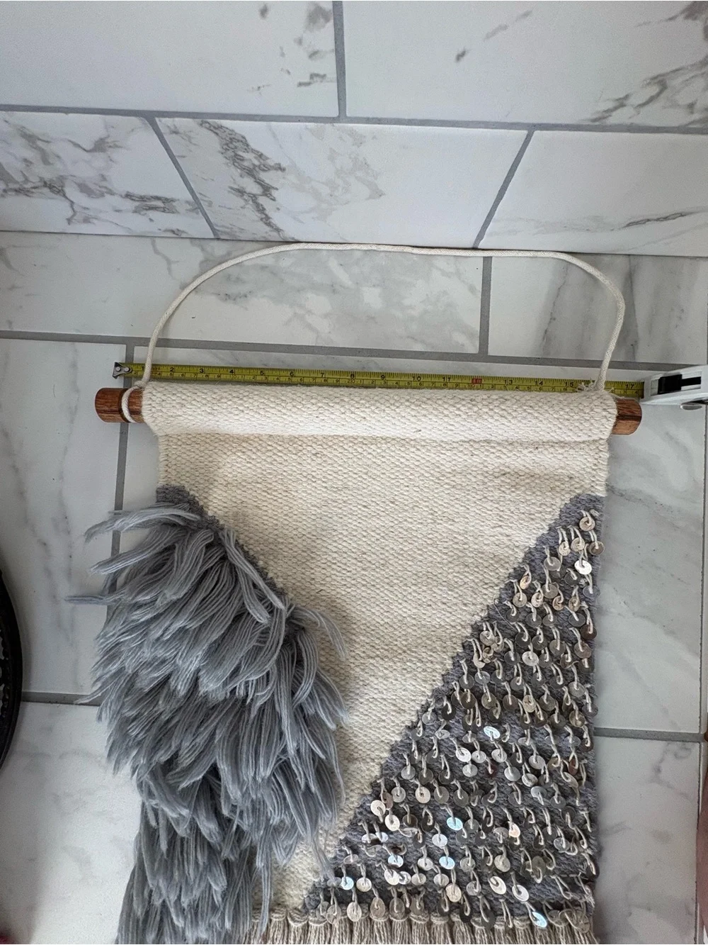 Anthropologie Lucy Fringed Wall Hanging